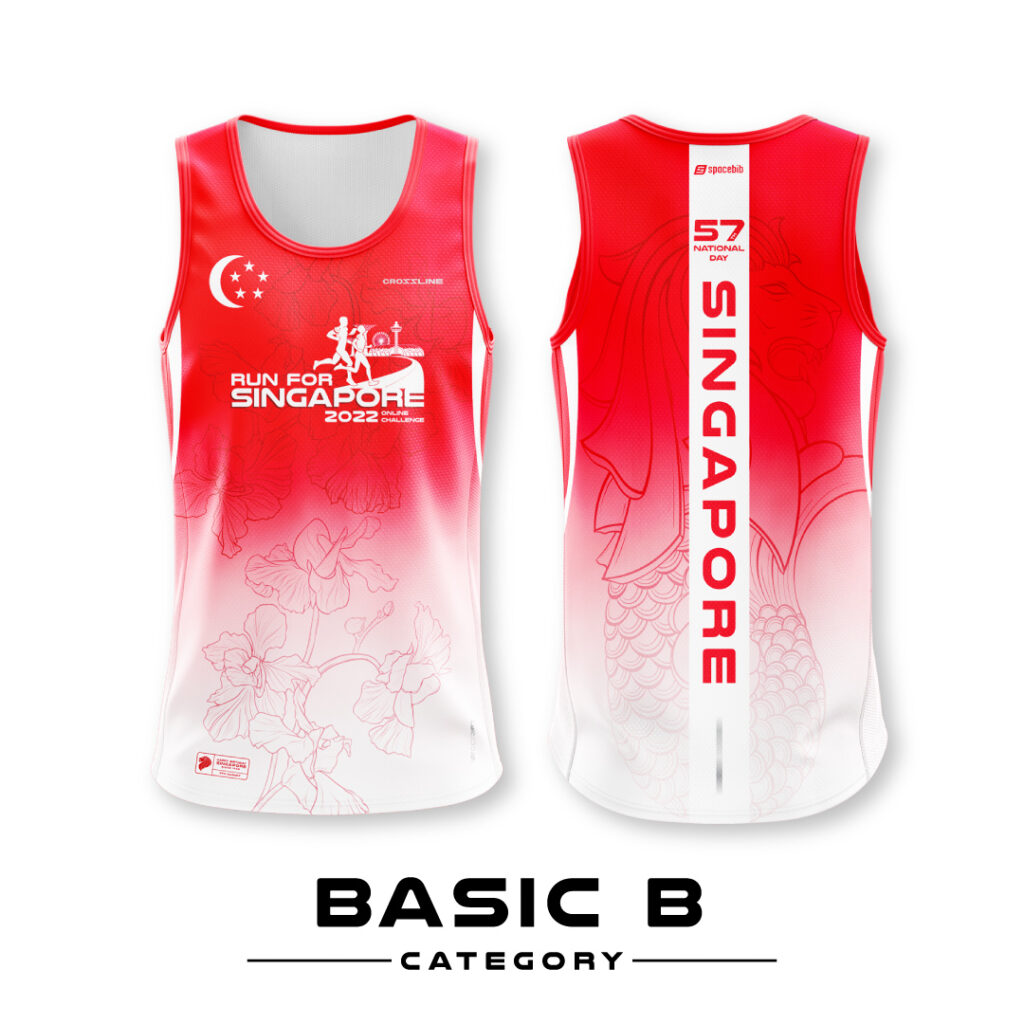 Run For Singapore Singlet Only
