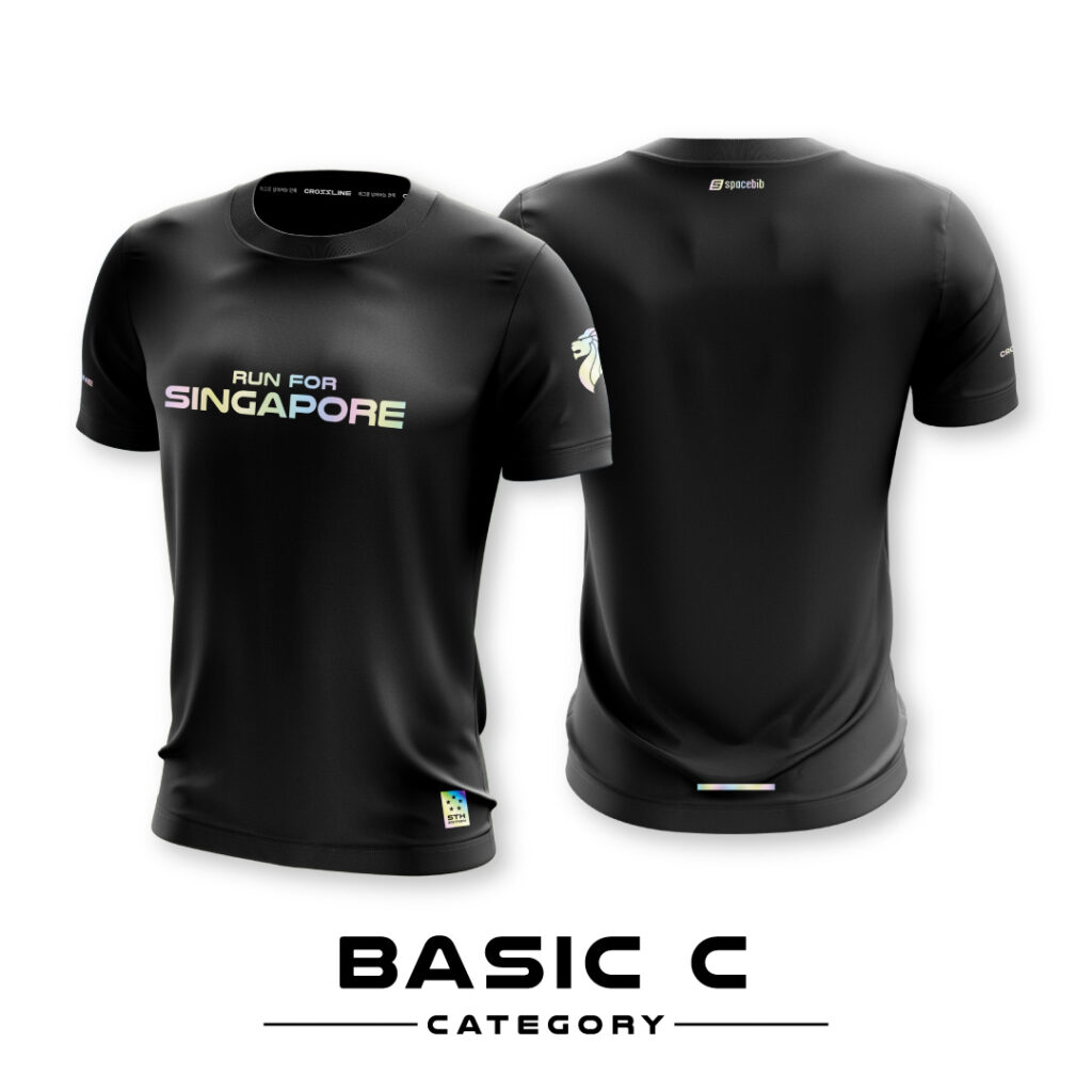 Run For Singapore Holographic Tee Only