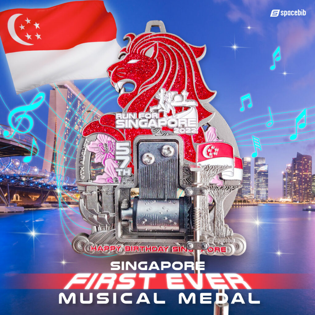 Run For Singapore 2022 Silver Musical Medal