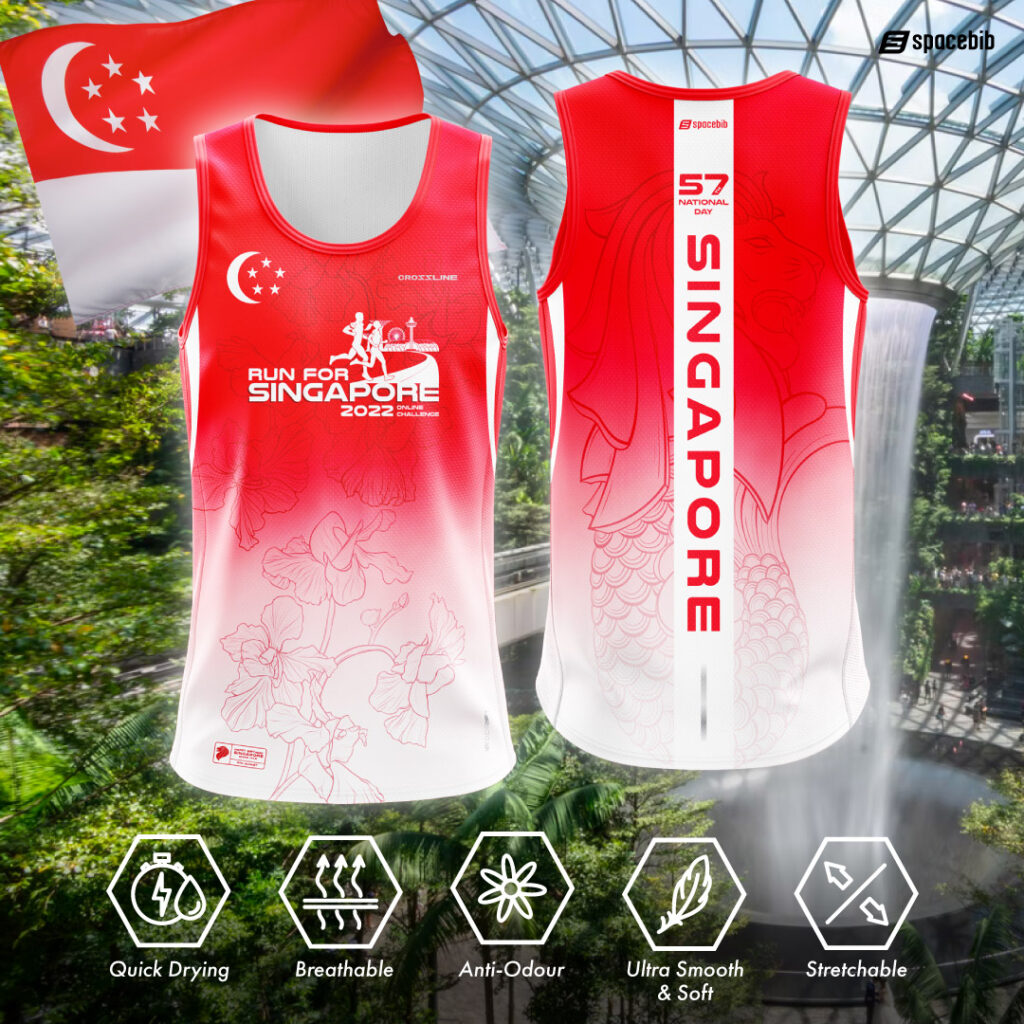 Run For Singapore 2022 Race Singlet