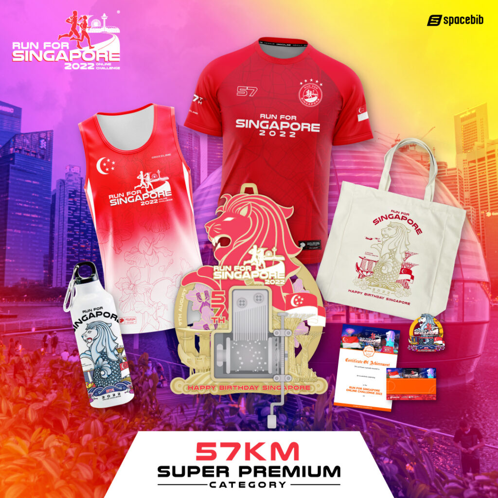 Run For Singapore 2022 Super Premium(57KM) Category