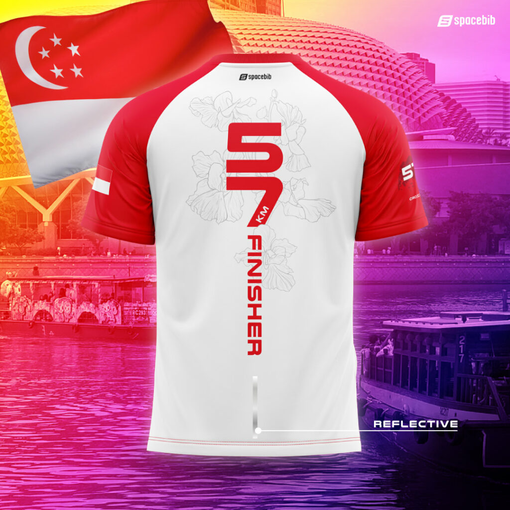 Run For Singapore 2022 57KM Finisher T-Shirt