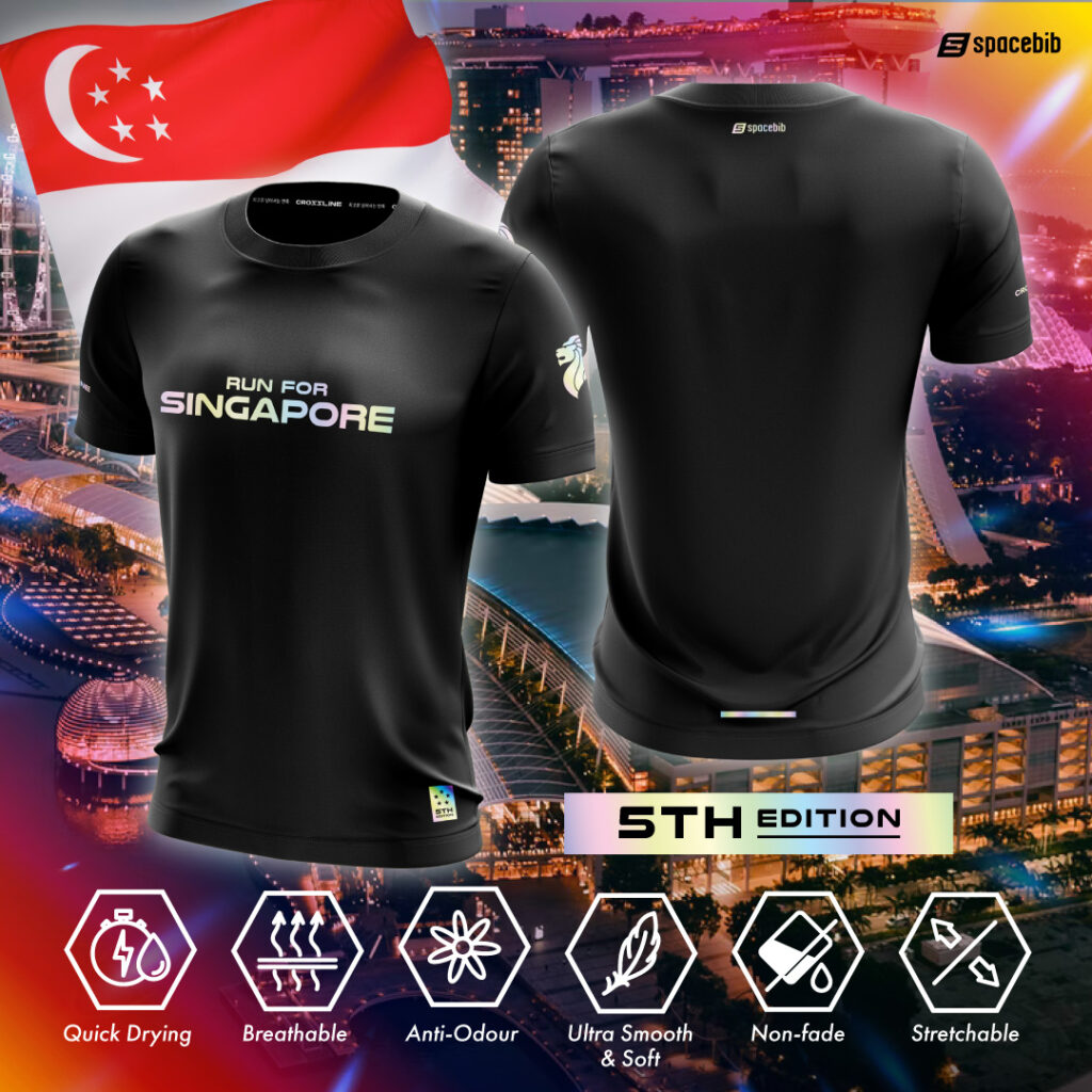 Run For Singapore Holographic Tee