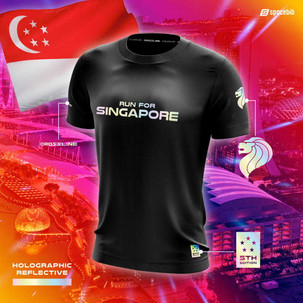 Run For Singapore Holographic Tee