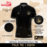 Run For Singapore 2023 Polo Tee Black