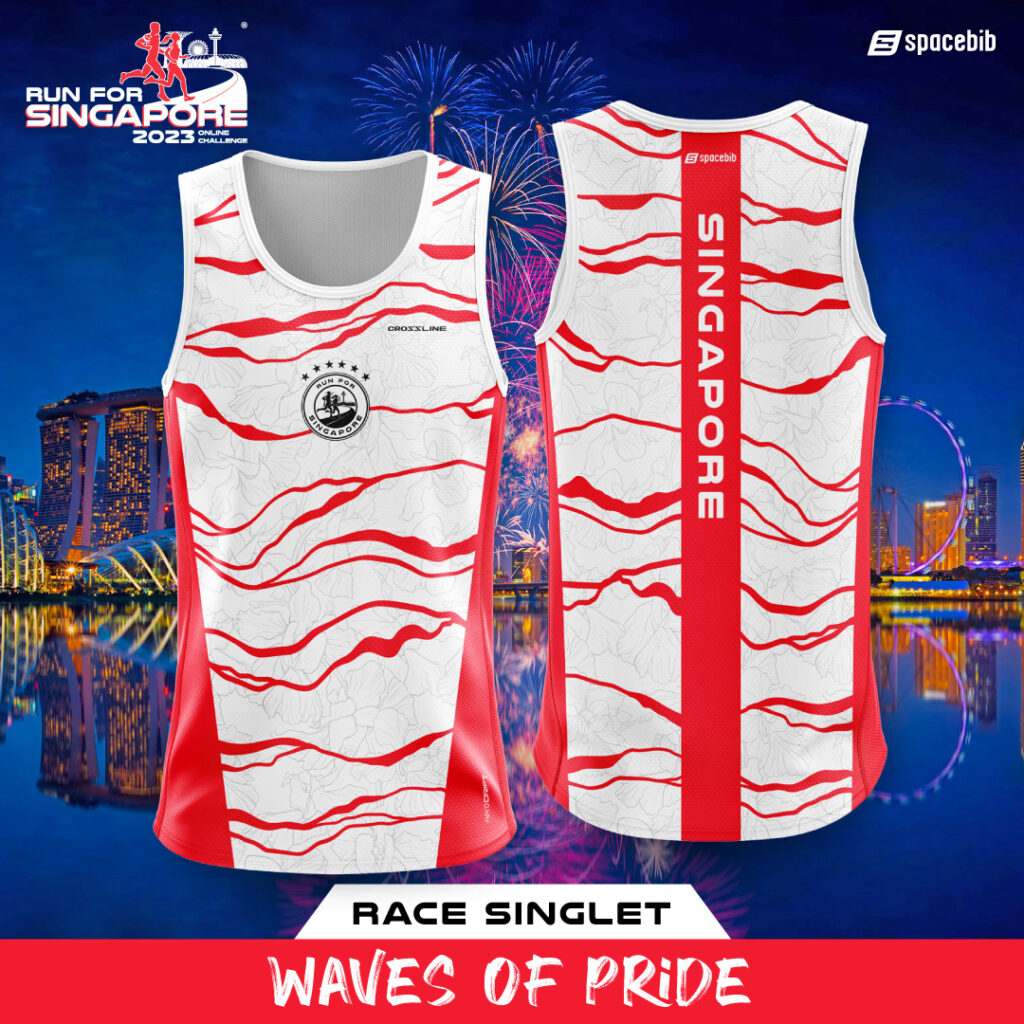 Run For Singapore 2023 Official Race Singlet (White)