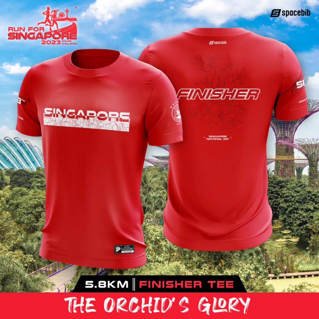 Run For Singapore® 2023 5.8KM Finisher Tee