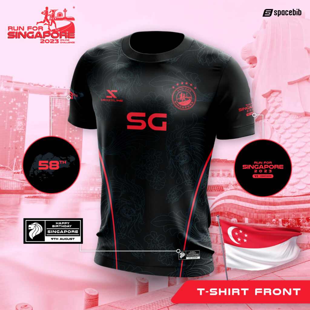 Run For Singapore® 2023 58KM Finisher Tee