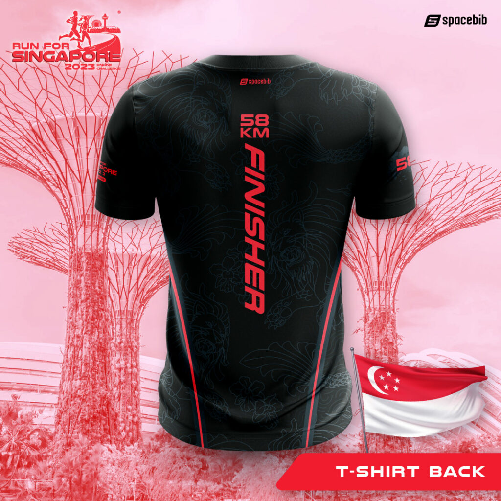 Run For Singapore® 2023 58KM Finisher Tee