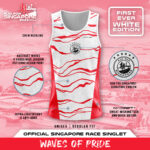 Run For Singapore 2023 White Singlet