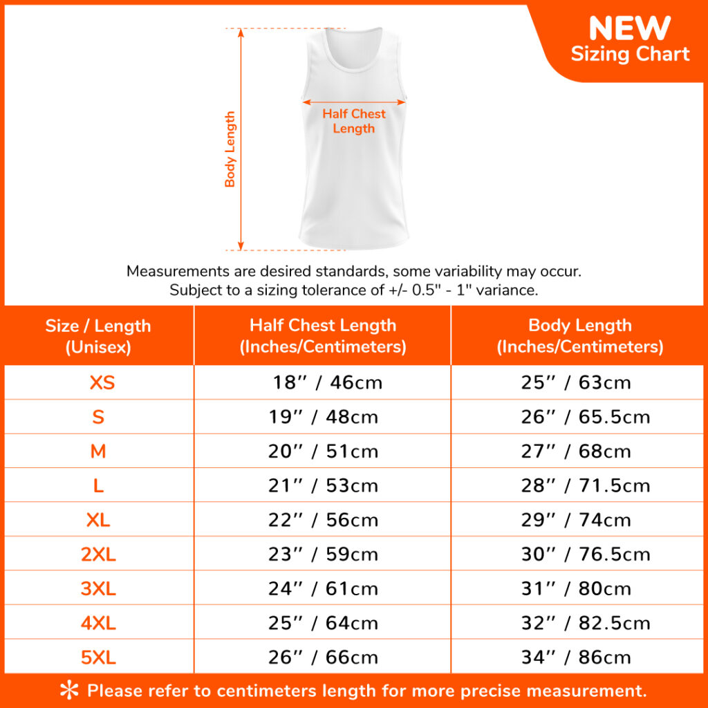 Sizing Chart Spacebib