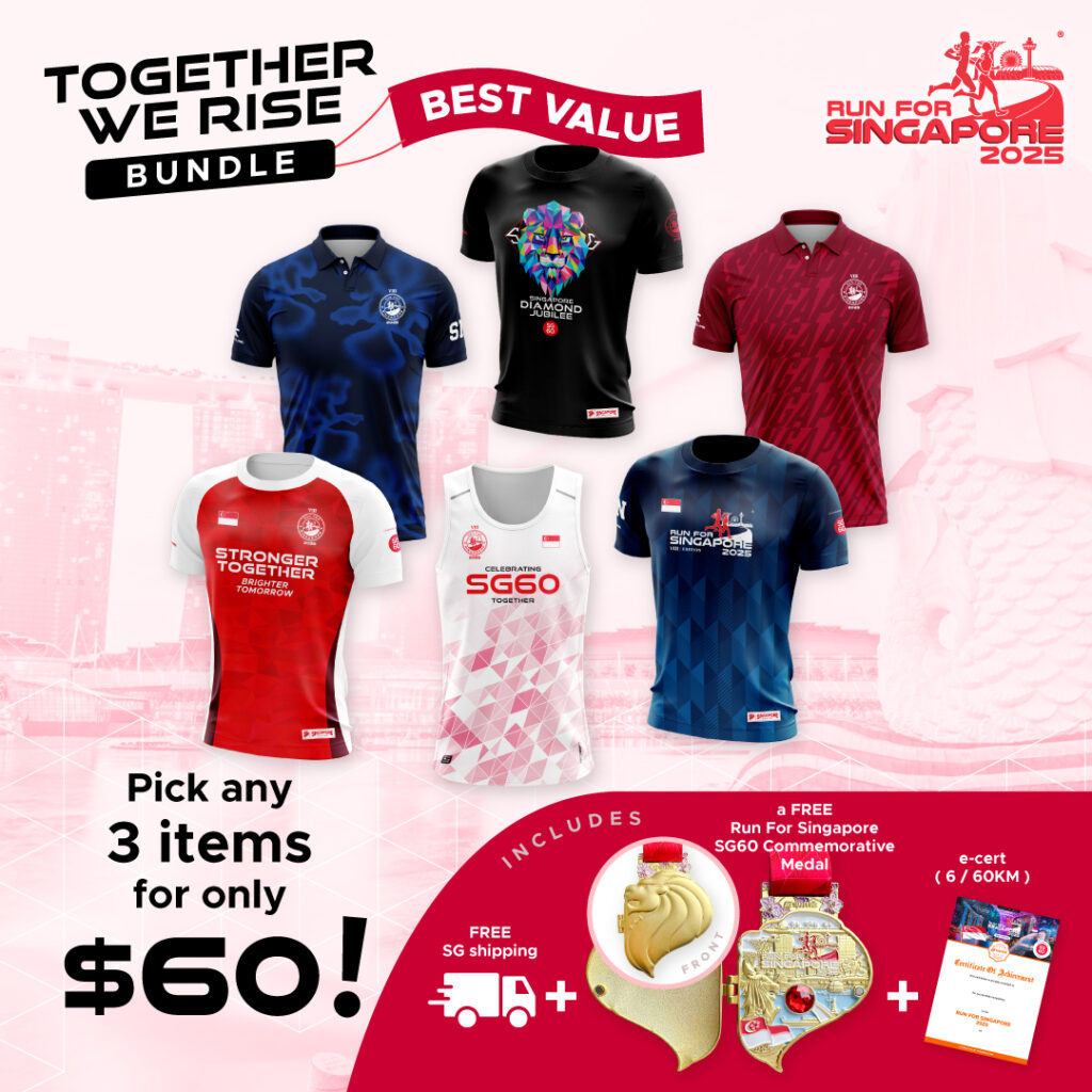 Run For Singapore 2025 SG60 Together We Rise Bundle